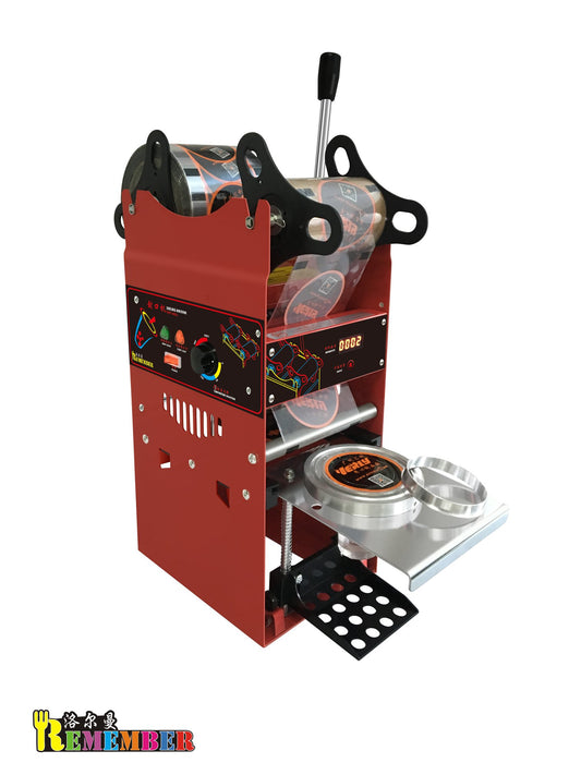 Manual Cup Sealing Machine – Commercial Bubble Tea Cup Sealer for Milk Tea, Boba, Juice & Coffee Cups
